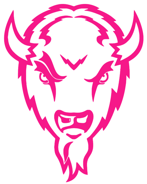 Marshall Thundering Herd Hot Pink Mascot Logo Premium DieCut Vinyl Decal PICK SIZE