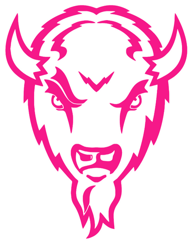 Marshall Thundering Herd Hot Pink Mascot Logo Premium DieCut Vinyl Decal PICK SIZE