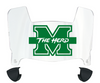 Marshall Thundering Herd Mini Football Helmet Visor Shield w/ Clips - PICK VISOR & LOGO COLOR