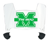 Marshall Thundering Herd Mini Football Helmet Visor Shield w/ Clips - PICK VISOR & LOGO COLOR