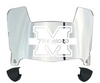 Marshall Thundering Herd Mini Football Helmet Visor Shield w/ Clips - PICK VISOR & LOGO COLOR