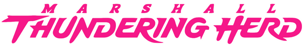 Marshall Thundering Herd Hot Pink Team Name Logo Premium DieCut Vinyl Decal PICK SIZE