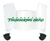 Marshall Thundering Herd Mini Football Helmet Visor Shield w/ Clips - PICK VISOR & LOGO COLOR