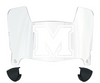 Marshall Thundering Herd Mini Football Helmet Visor Shield w/ Clips - PICK VISOR & LOGO COLOR