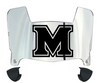 Marshall Thundering Herd Mini Football Helmet Visor Shield w/ Clips - PICK VISOR & LOGO COLOR