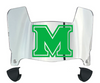 Marshall Thundering Herd Mini Football Helmet Visor Shield w/ Clips - PICK VISOR & LOGO COLOR