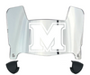 Marshall Thundering Herd Mini Football Helmet Visor Shield w/ Clips - PICK VISOR & LOGO COLOR