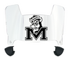 Marshall Thundering Herd Mini Football Helmet Visor Shield w/ Clips - PICK VISOR & LOGO COLOR