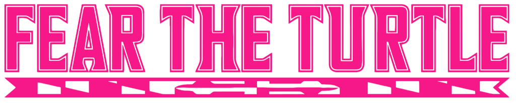 Maryland Terrapins Hot Pink Fear The Turtle Logo Premium DieCut Vinyl Decal PICK SIZE