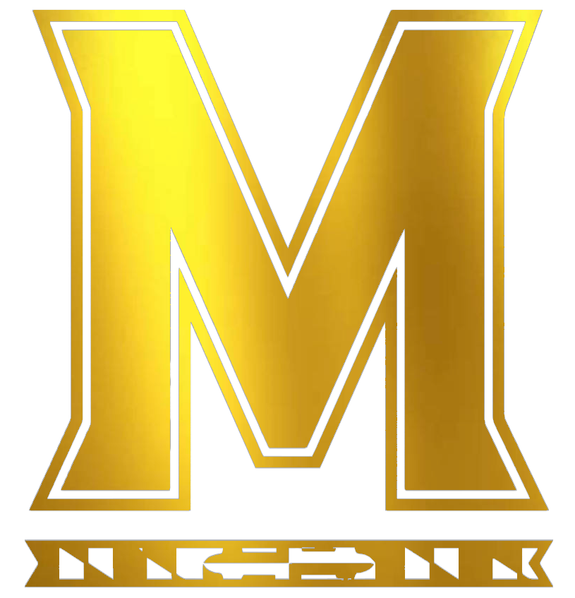 Maryland Terrapins GOLD CHROME MIRROR Team Logo Premium DieCut Vinyl Decal PICK SIZE