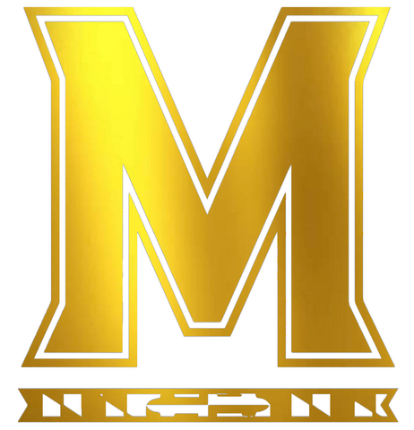 Maryland Terrapins GOLD CHROME MIRROR Team Logo Premium DieCut Vinyl Decal PICK SIZE