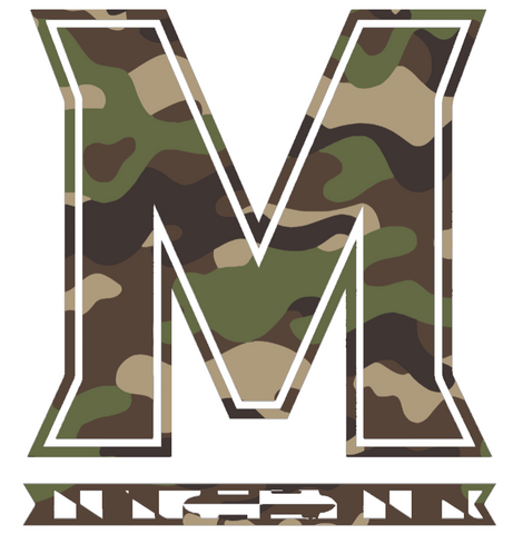 Maryland Terrapins Woodland Camo Camouflage Team Logo Premium DieCut Vinyl Decal PICK SIZE