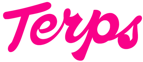 Maryland Terrapins Hot Pink Script Logo Premium DieCut Vinyl Decal PICK SIZE