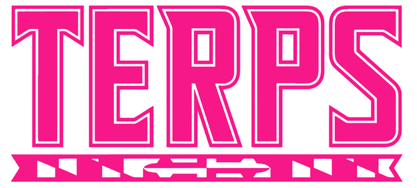 Maryland Terrapins Hot Pink Terps Team Logo Premium DieCut Vinyl Decal PICK SIZE