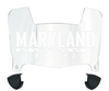 Maryland Terrapins Mini Football Helmet Visor Shield w/ Clips - PICK VISOR & LOGO COLOR