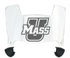 Massachusetts Minutemen Mini Football Helmet Visor Shield w/ Clips - PICK VISOR & LOGO COLOR
