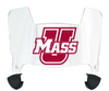 Massachusetts Minutemen Mini Football Helmet Visor Shield w/ Clips - PICK VISOR & LOGO COLOR