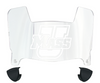 Massachusetts Minutemen Mini Football Helmet Visor Shield w/ Clips - PICK VISOR & LOGO COLOR