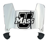 Massachusetts Minutemen Mini Football Helmet Visor Shield w/ Clips - PICK VISOR & LOGO COLOR