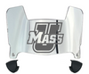 Massachusetts Minutemen Mini Football Helmet Visor Shield w/ Clips - PICK VISOR & LOGO COLOR