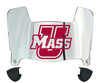 Massachusetts Minutemen Mini Football Helmet Visor Shield w/ Clips - PICK VISOR & LOGO COLOR