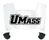 Massachusetts Minutemen Mini Football Helmet Visor Shield w/ Clips - PICK VISOR & LOGO COLOR
