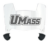 Massachusetts Minutemen Mini Football Helmet Visor Shield w/ Clips - PICK VISOR & LOGO COLOR