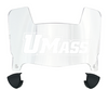 Massachusetts Minutemen Mini Football Helmet Visor Shield w/ Clips - PICK VISOR & LOGO COLOR