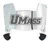 Massachusetts Minutemen Mini Football Helmet Visor Shield w/ Clips - PICK VISOR & LOGO COLOR