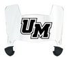 Massachusetts Minutemen Mini Football Helmet Visor Shield w/ Clips - PICK VISOR & LOGO COLOR