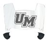 Massachusetts Minutemen Mini Football Helmet Visor Shield w/ Clips - PICK VISOR & LOGO COLOR