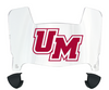 Massachusetts Minutemen Mini Football Helmet Visor Shield w/ Clips - PICK VISOR & LOGO COLOR