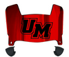 Massachusetts Minutemen Mini Football Helmet Visor Shield w/ Clips - PICK VISOR & LOGO COLOR