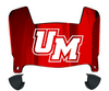 Massachusetts Minutemen Mini Football Helmet Visor Shield w/ Clips - PICK VISOR & LOGO COLOR