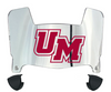 Massachusetts Minutemen Mini Football Helmet Visor Shield w/ Clips - PICK VISOR & LOGO COLOR