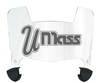 Massachusetts Minutemen Mini Football Helmet Visor Shield w/ Clips - PICK VISOR & LOGO COLOR