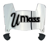 Massachusetts Minutemen Mini Football Helmet Visor Shield w/ Clips - PICK VISOR & LOGO COLOR