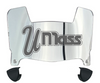 Massachusetts Minutemen Mini Football Helmet Visor Shield w/ Clips - PICK VISOR & LOGO COLOR