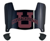 Massachusetts Minutemen Mini Football Helmet Visor Shield w/ Clips - PICK VISOR & LOGO COLOR