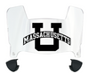 Massachusetts Minutemen Mini Football Helmet Visor Shield w/ Clips - PICK VISOR & LOGO COLOR