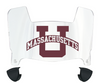 Massachusetts Minutemen Mini Football Helmet Visor Shield w/ Clips - PICK VISOR & LOGO COLOR