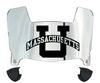 Massachusetts Minutemen Mini Football Helmet Visor Shield w/ Clips - PICK VISOR & LOGO COLOR