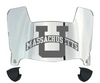Massachusetts Minutemen Mini Football Helmet Visor Shield w/ Clips - PICK VISOR & LOGO COLOR