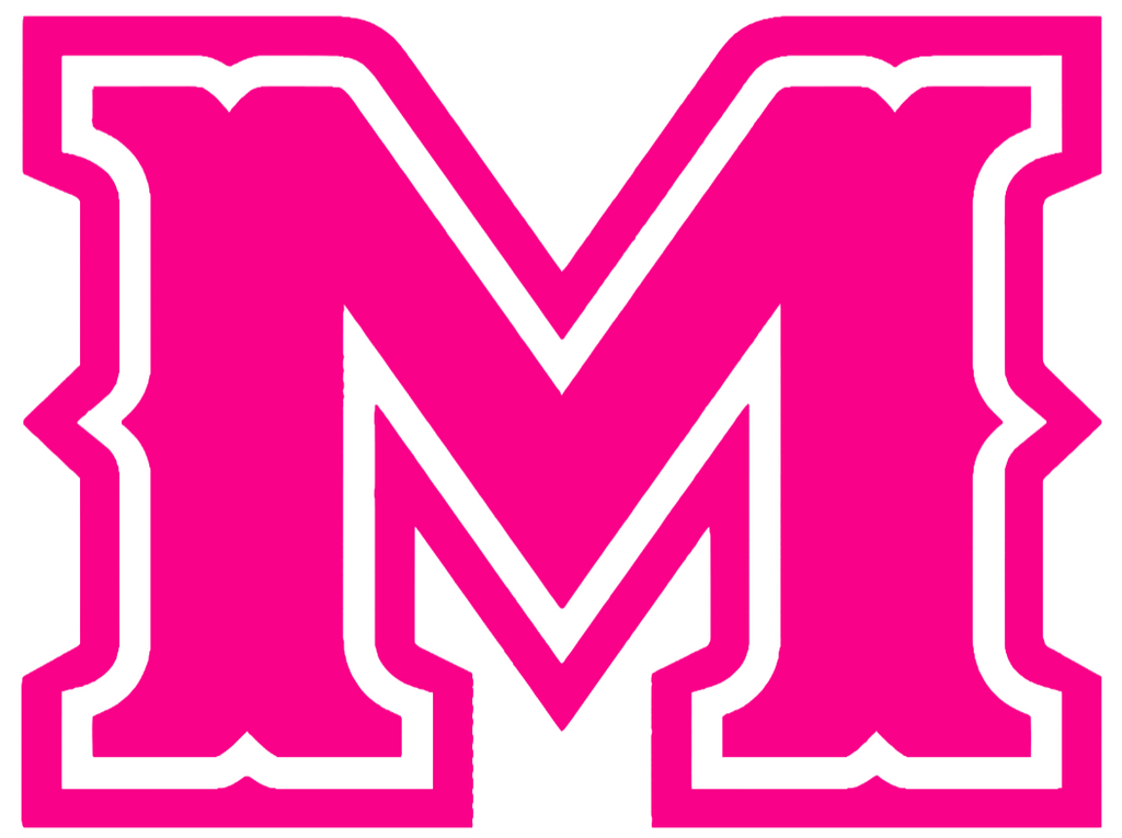 McNeese State Cowboys Hot Pink M Logo Premium DieCut Vinyl Decal PICK SIZE