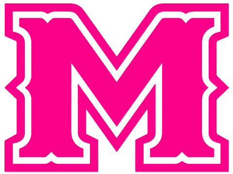 McNeese State Cowboys Hot Pink M Logo Premium DieCut Vinyl Decal PICK SIZE