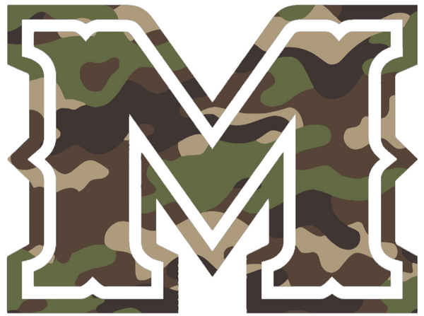 McNeese State Cowboys Woodland Camo Camouflage M Logo Premium DieCut Vinyl Decal PICK SIZE