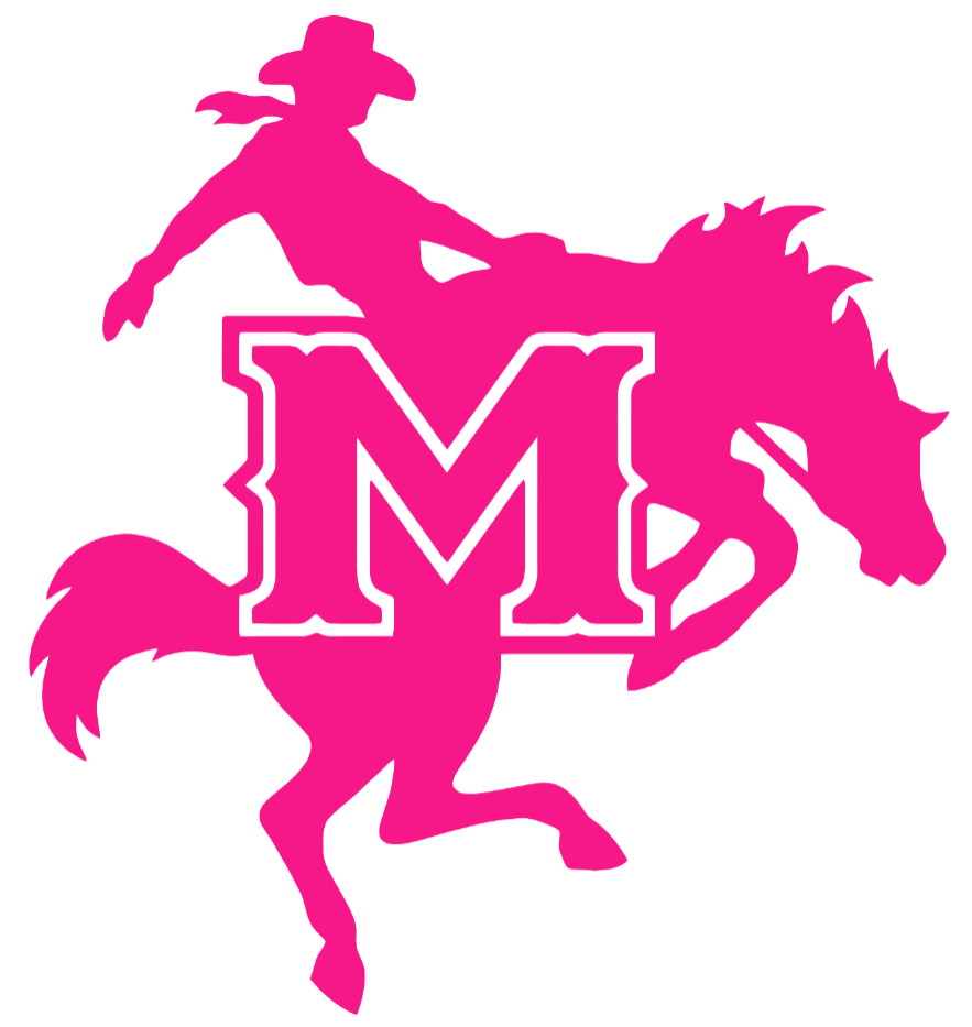 McNeese State Cowboys Hot Pink Team Logo Premium DieCut Vinyl Decal PICK SIZE