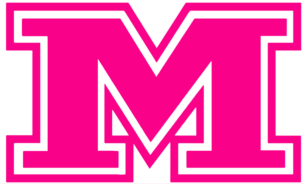 McNeese State Cowboys Hot Pink Retro Throwback M Logo Premium DieCut Vinyl Decal PICK SIZE