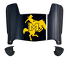 McNeese State Cowboys Mini Football Helmet Visor Shield w/ Clips - PICK VISOR & LOGO COLOR