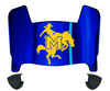 McNeese State Cowboys Mini Football Helmet Visor Shield w/ Clips - PICK VISOR & LOGO COLOR